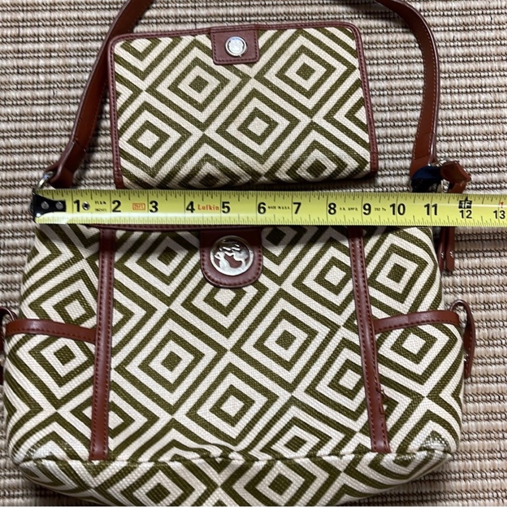 Spartina 499 Olive & Cream Purse with Wallet
